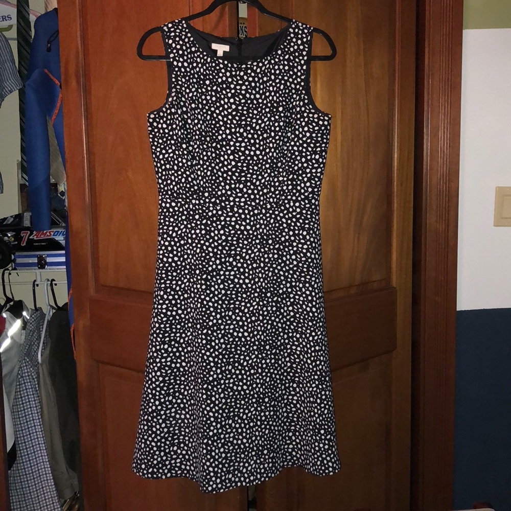 Talbots A-Line Polka Dot Dress